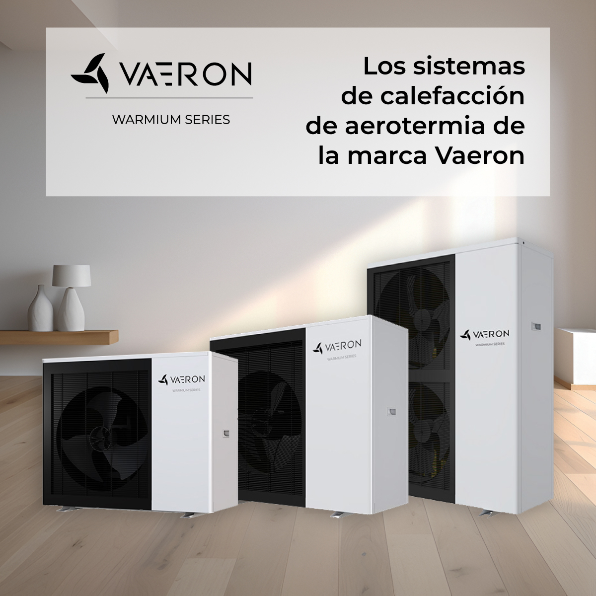 Los sistemas de calefacción de aerotermia de la marca Vaeron pueden reducir tu factura en más del 25% en comparación con el gas.