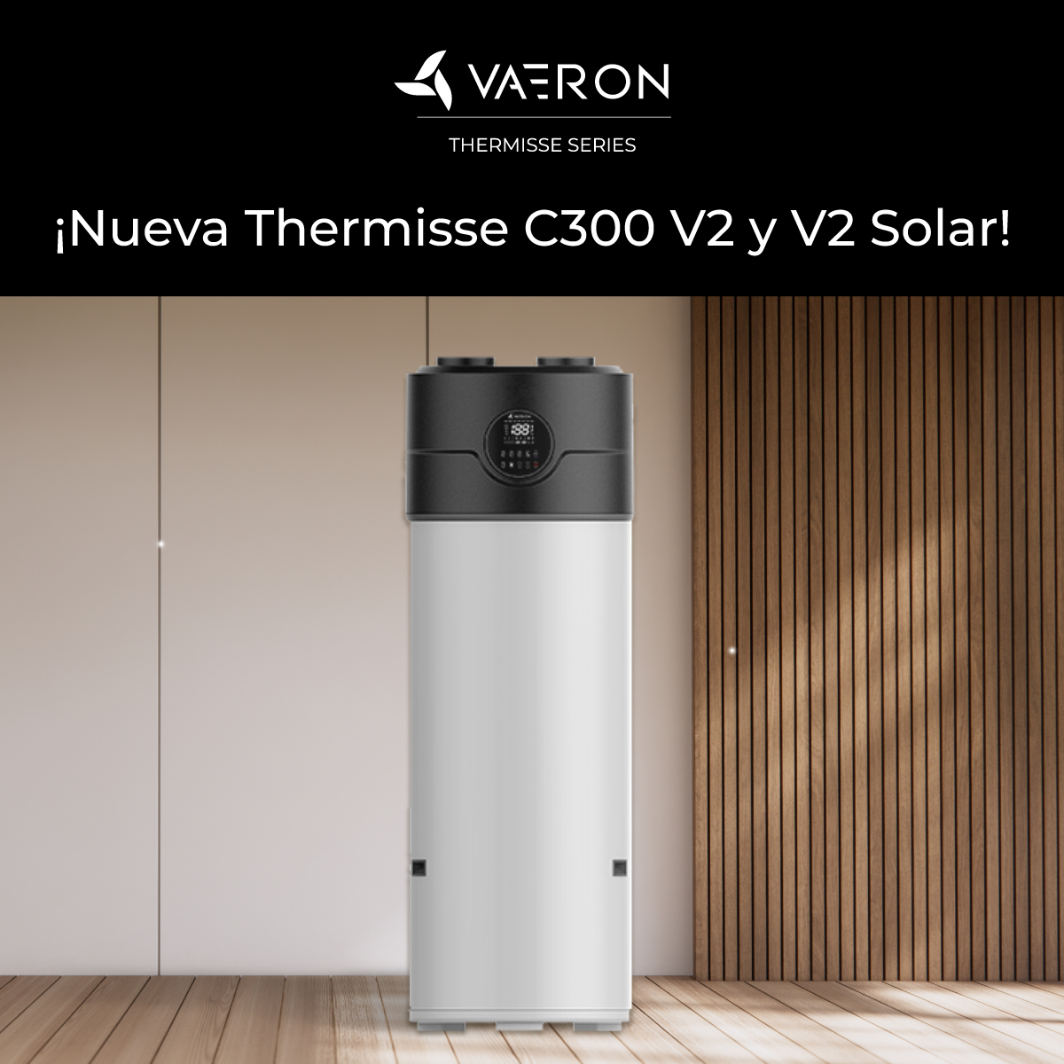 Nueva Thermisse C300 V2 y V2 Solar: la evolución en bombas de calor de aerotermia