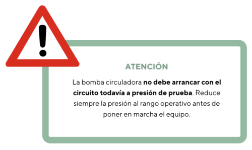 alerta guía técnica de purgado de aerotermia