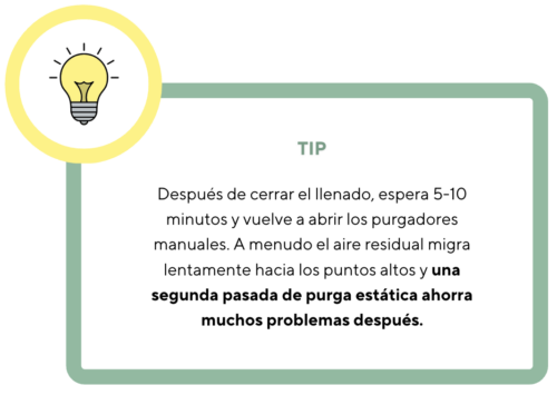 consejo guía técnica de purgado de aerotermia